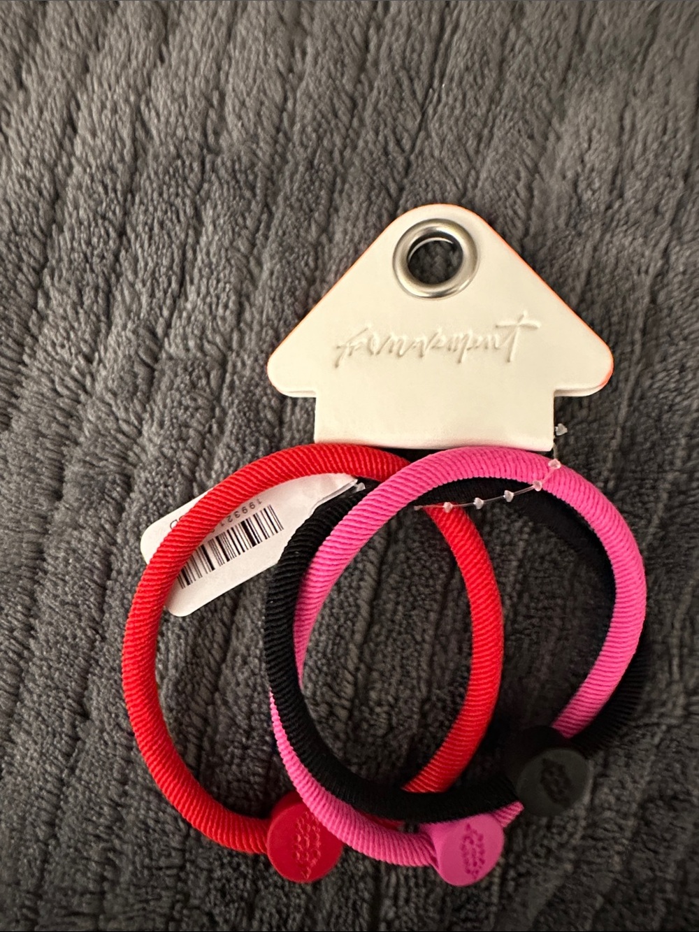 FP Movement Hair Ties in Pink, Red, Black